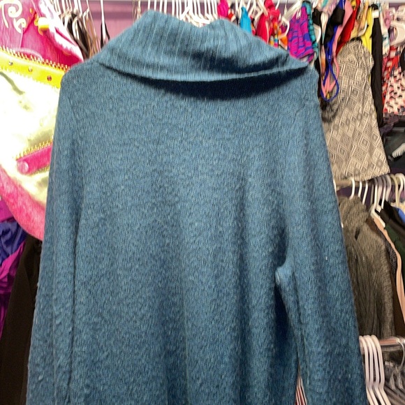 Reitmans Blue size XXL knit long sleeve turtle neck sweater - Picture 5 of 6